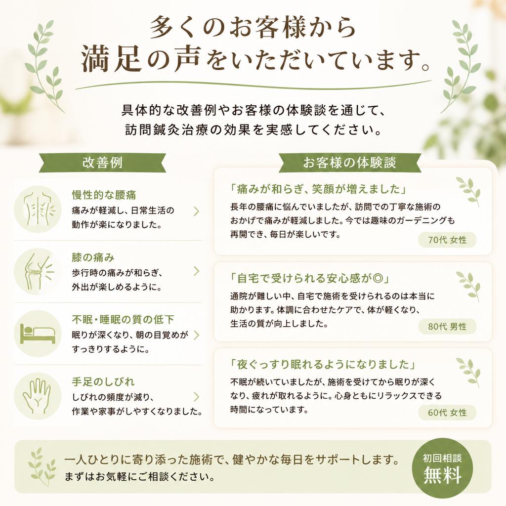 実績と感謝の声