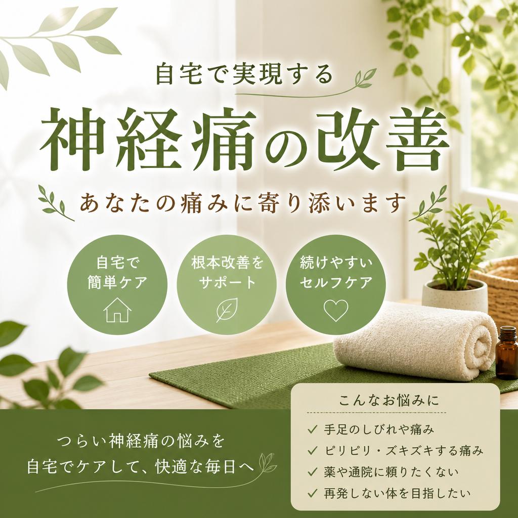 自宅で実現する神経痛の改善、あなたの痛みに寄り添います