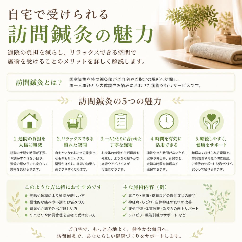 訪問鍼灸の利点