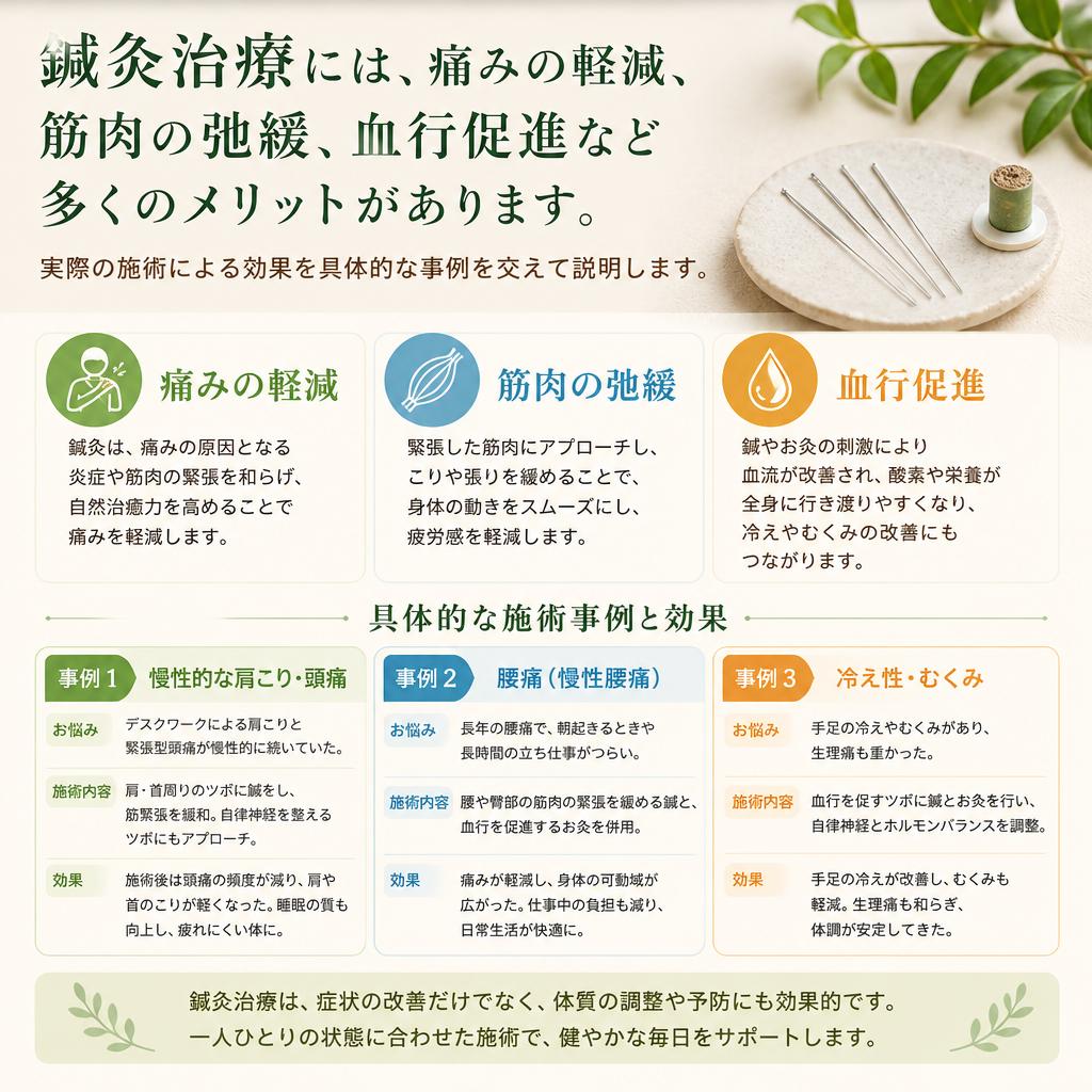 鍼灸治療のメリット