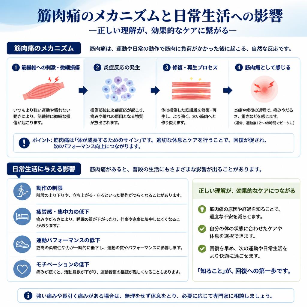 筋肉痛の原因とその影響