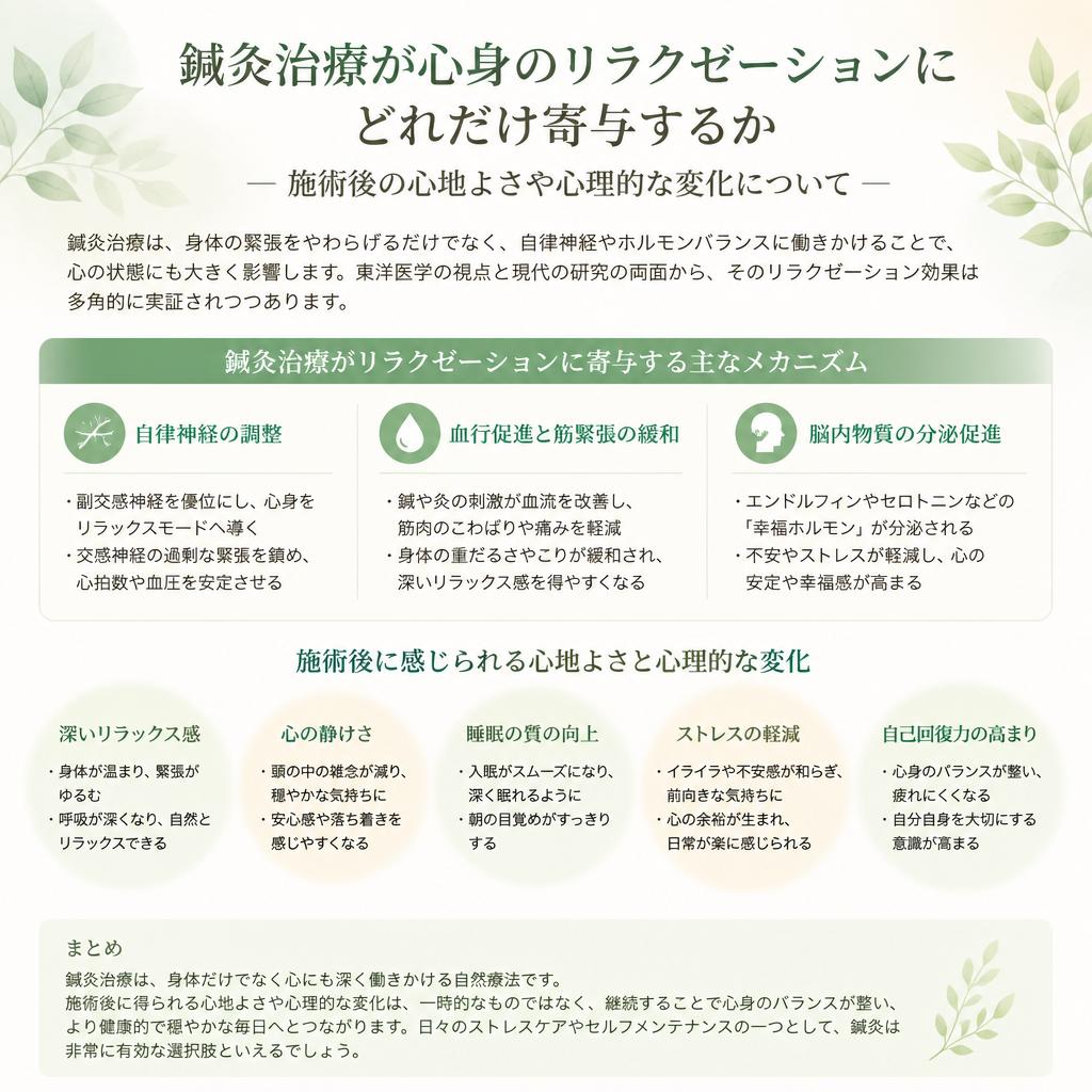 4. リラクゼーションの重要性