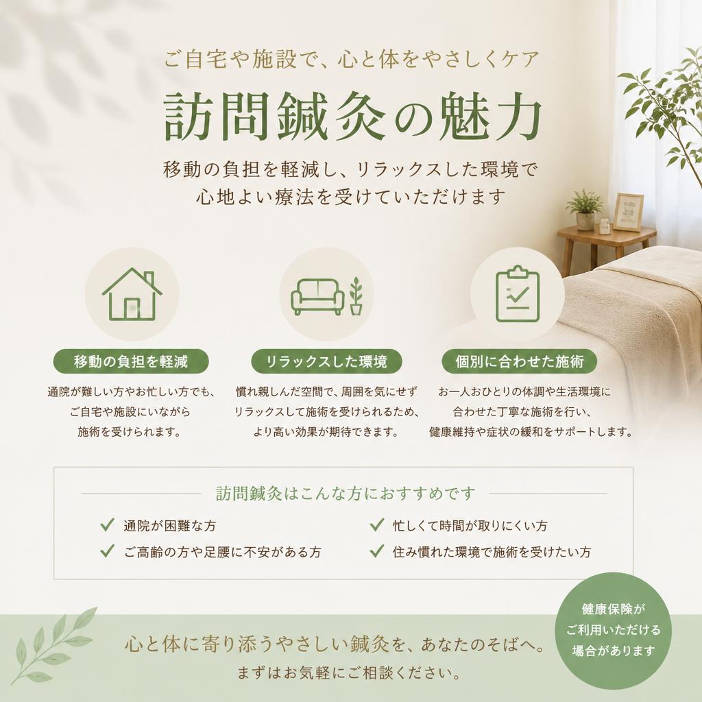 訪問鍼灸のメリット