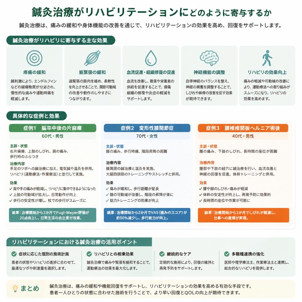 リハビリテーションにおける鍼灸の効果