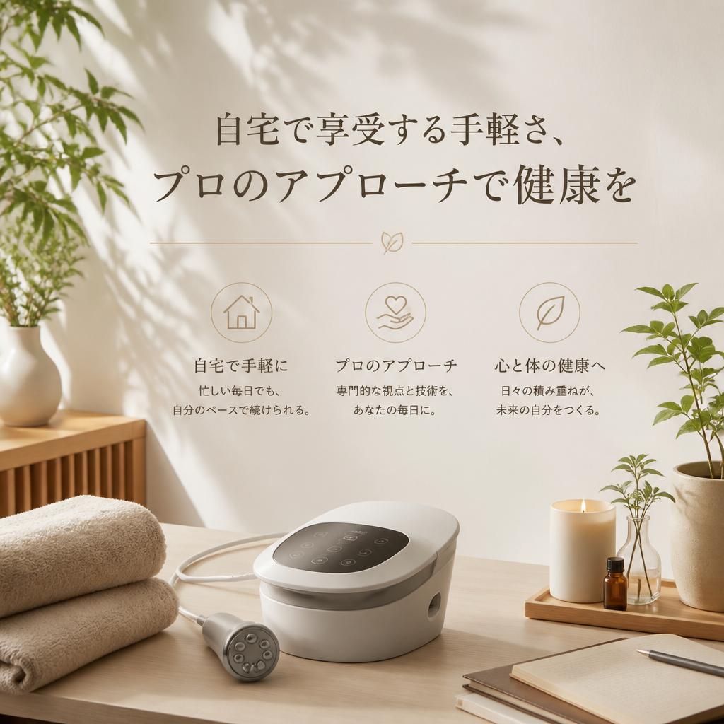 自宅で享受する手軽さ、プロのアプローチで健康を