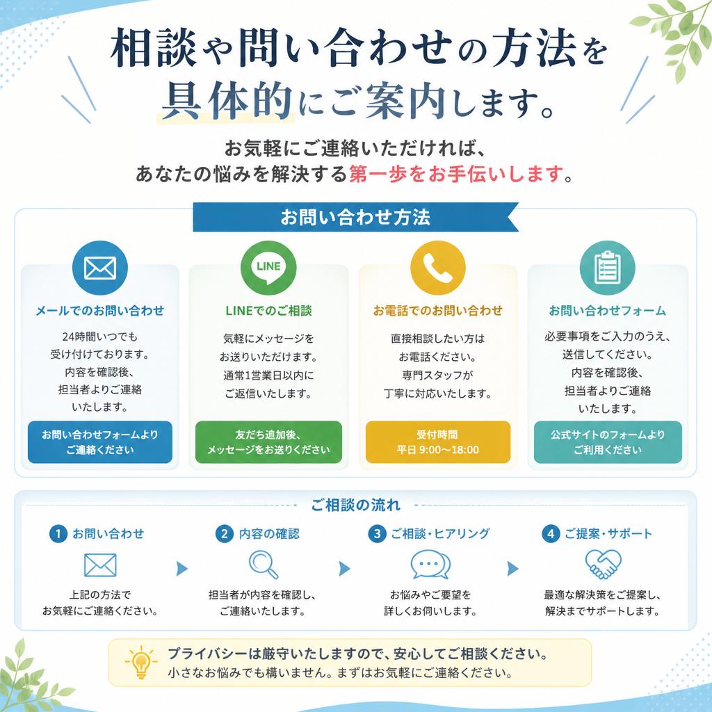 今すぐ無料相談を！