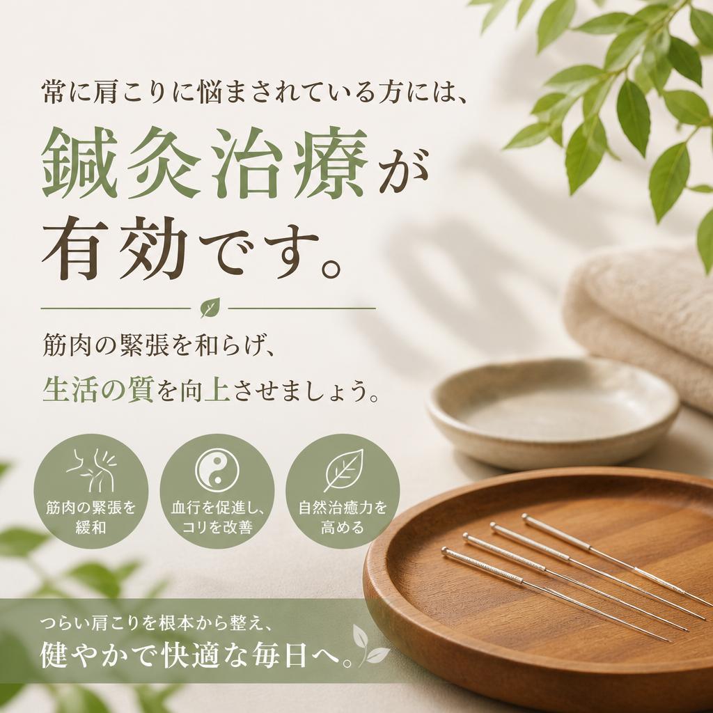 肩こりを解消し、快適な生活へ