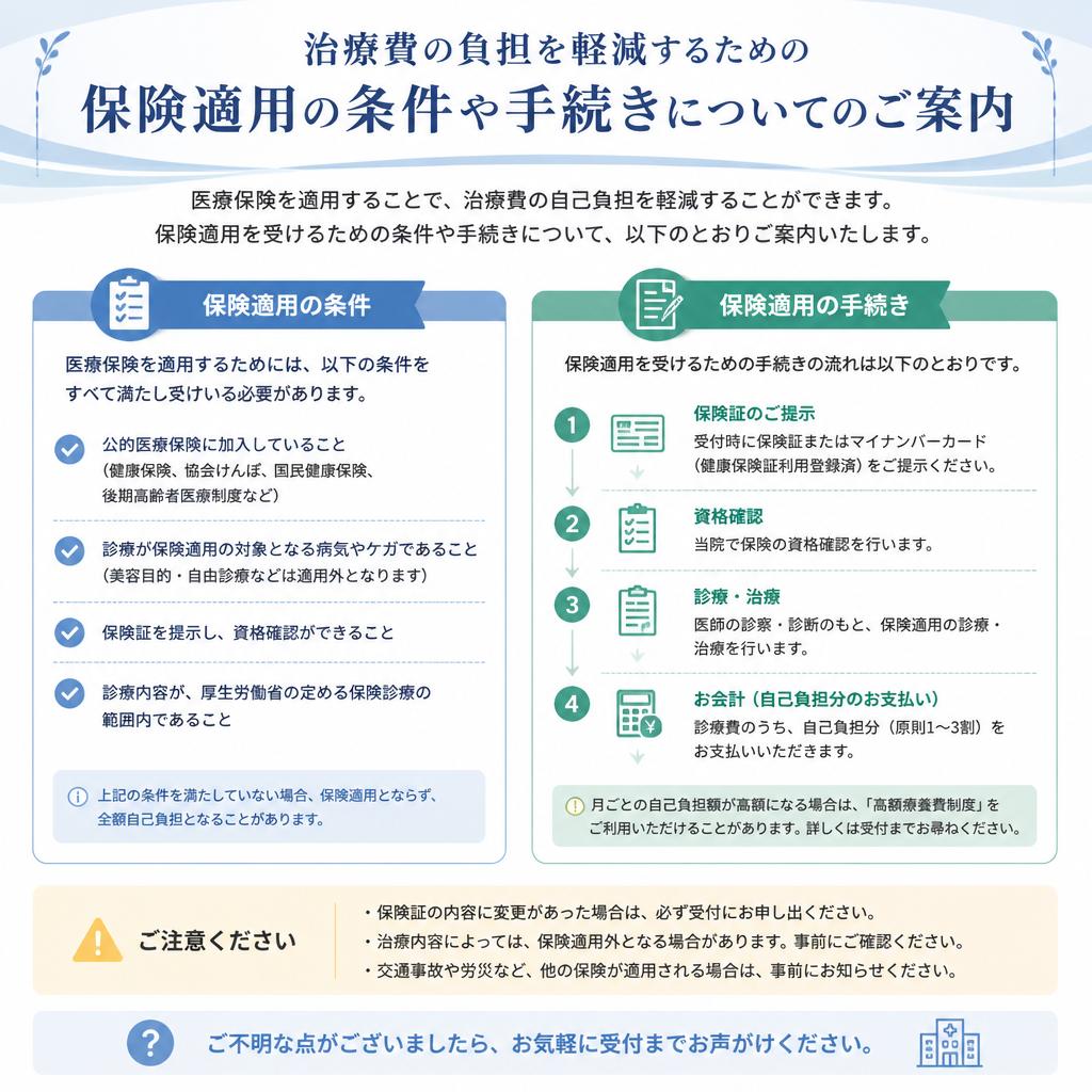 保険適用による負担軽減