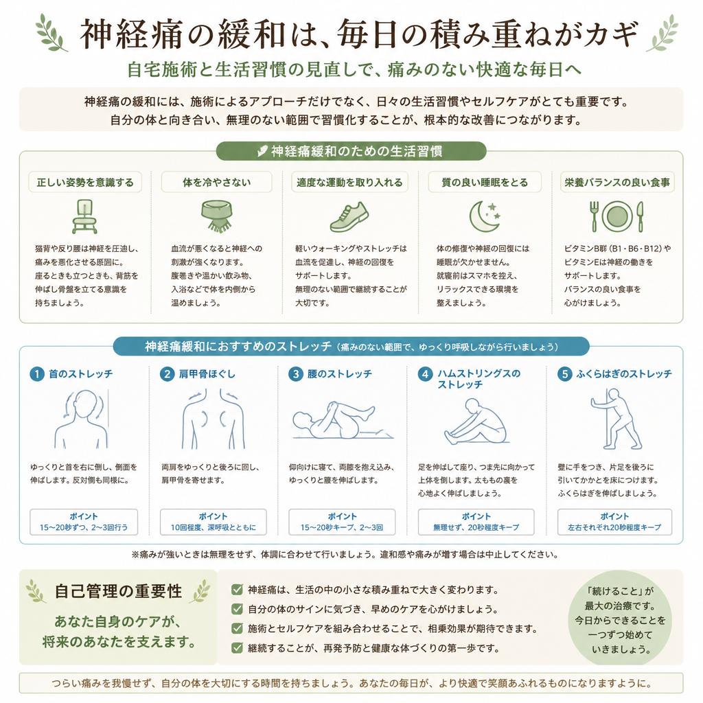 痛みを和らげるための生活習慣
