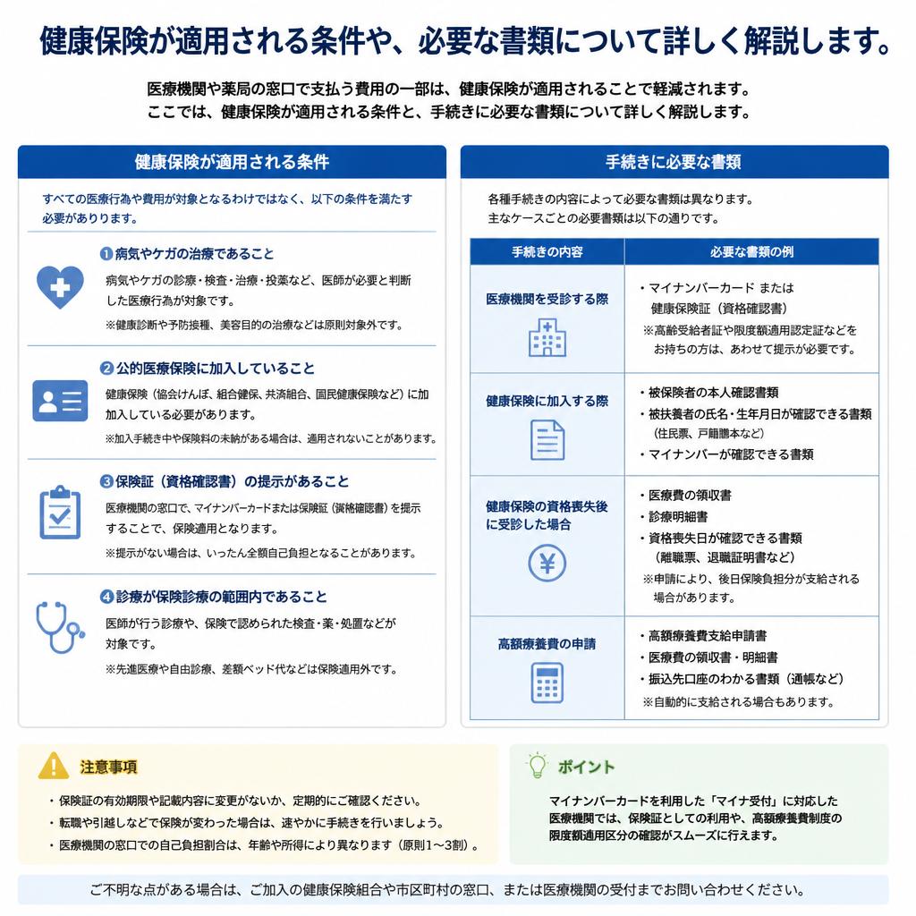 4. 保険適用の条件と必要書類