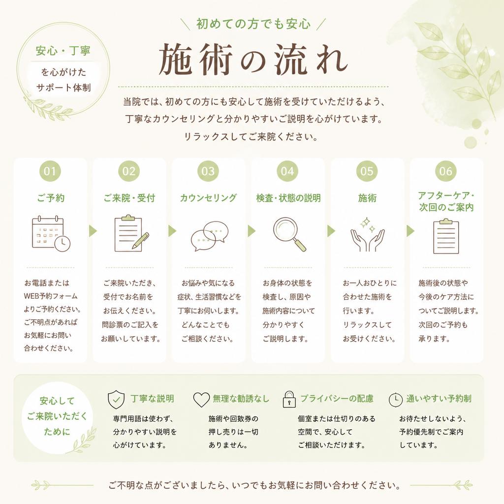 施術の流れについて