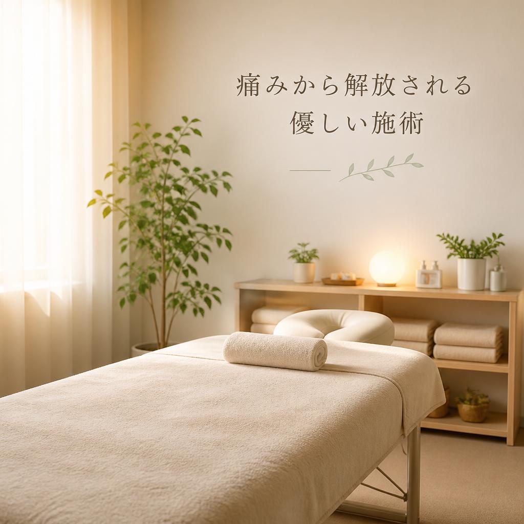 痛みから解放される優しい施術