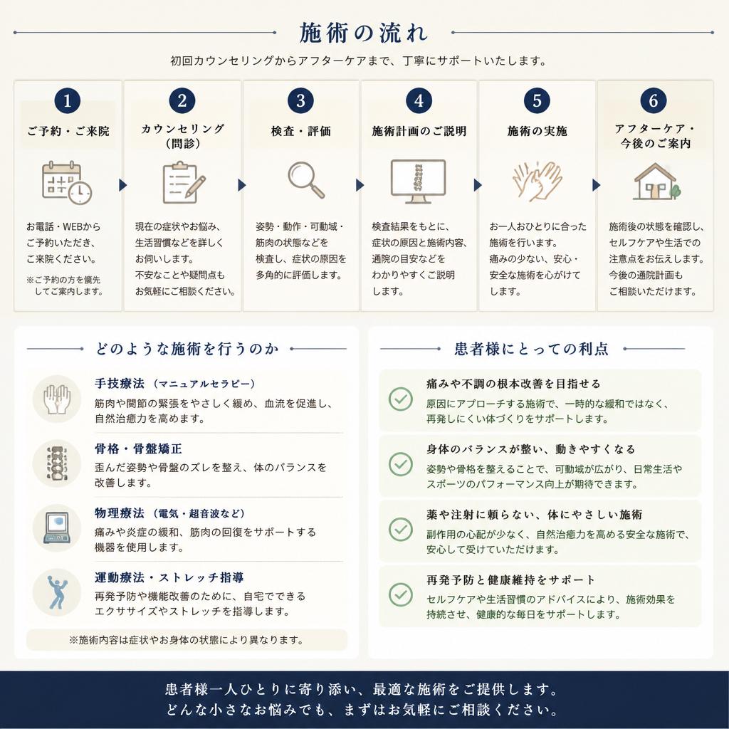 施術の流れと内容