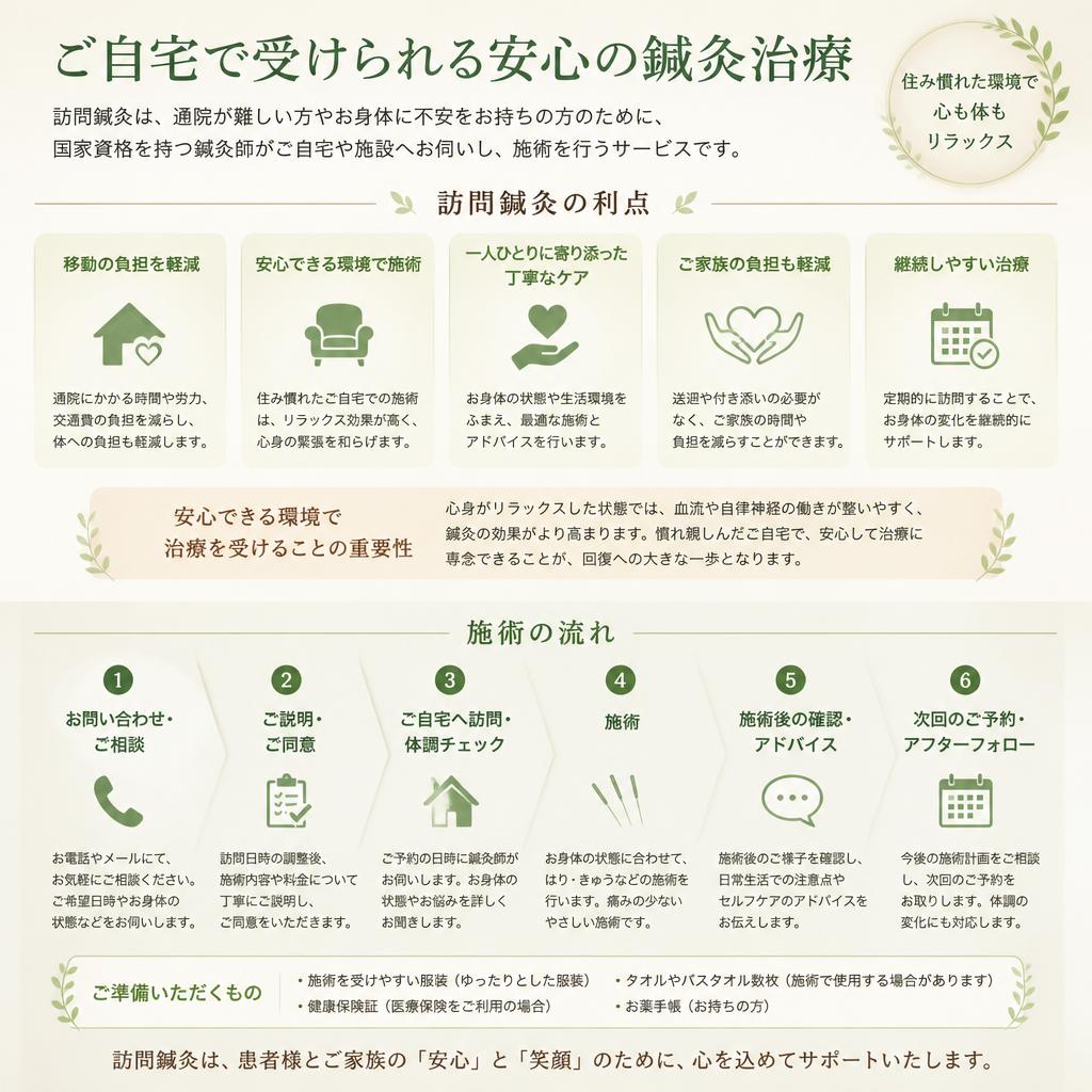 訪問鍼灸の特長