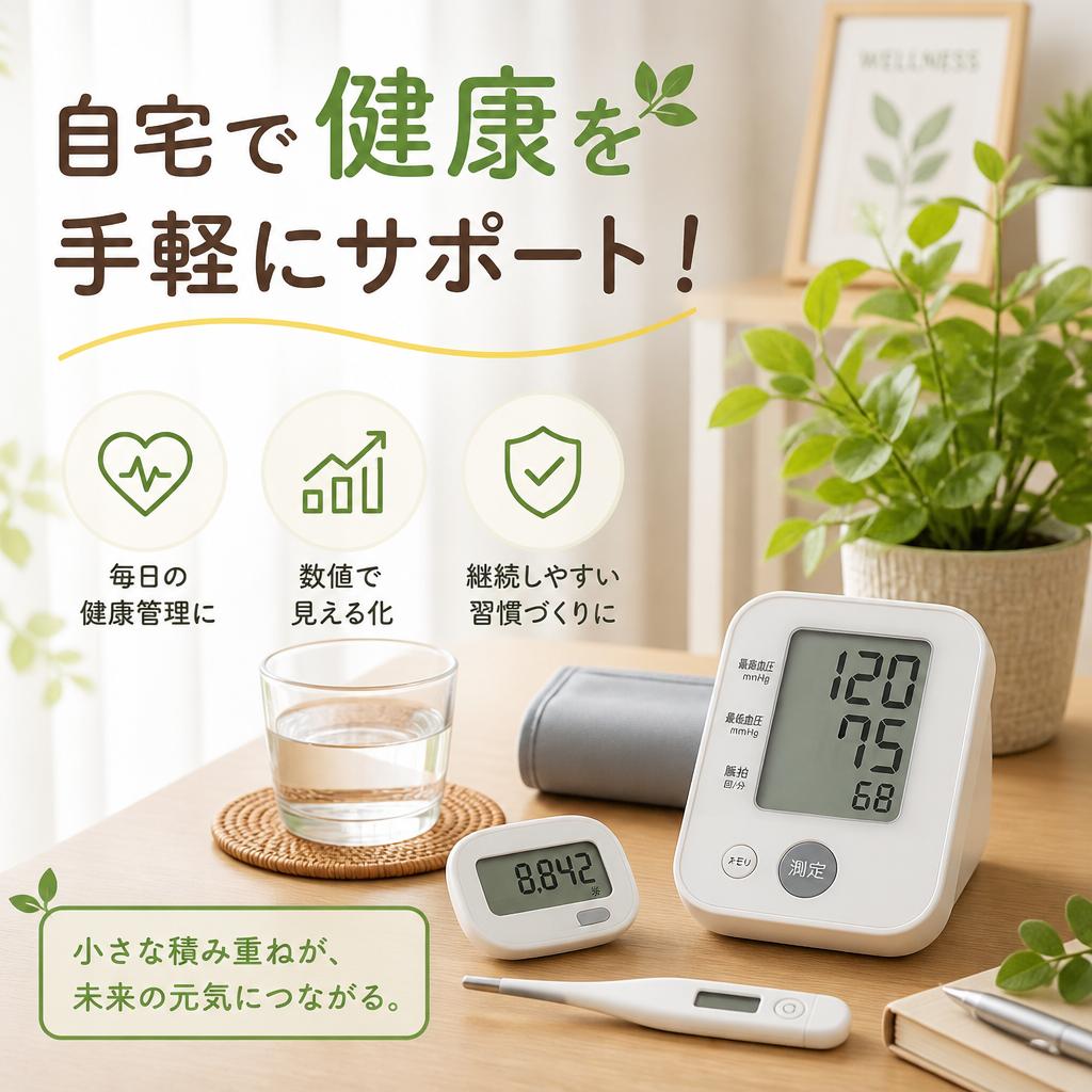 自宅で健康を手軽にサポート！